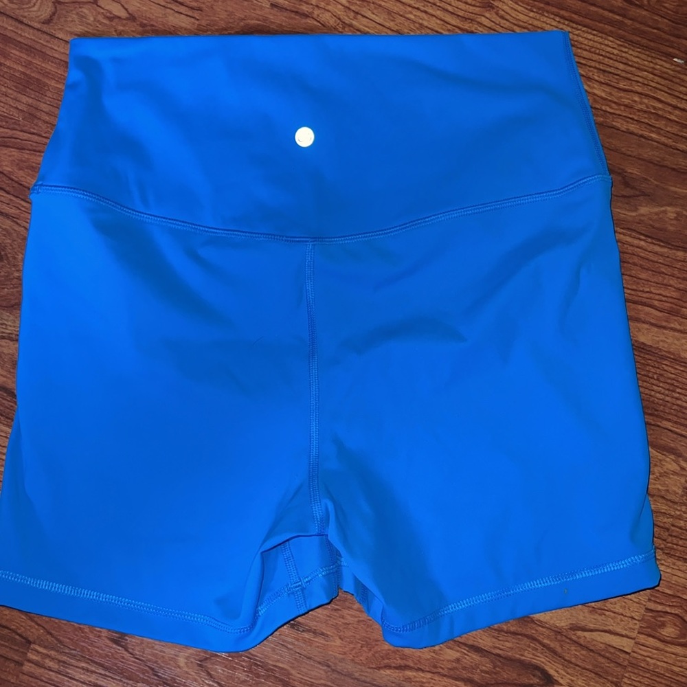CRZ YOGA Bright Blue Bike Shorts - Picture 2 of 3